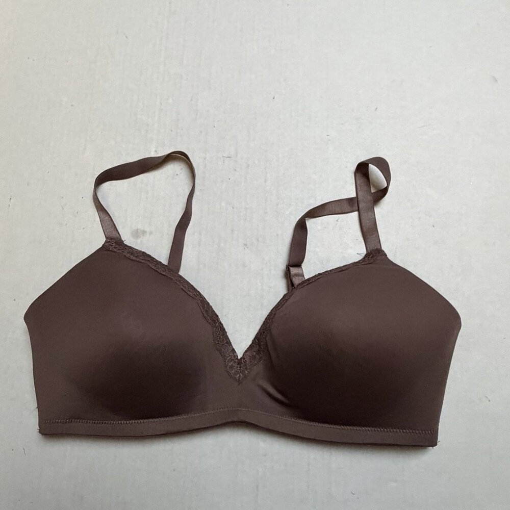 Ellen Tracy 38 C Womens‎ Lined Wireless Back Closure Adjustable Demi Bra